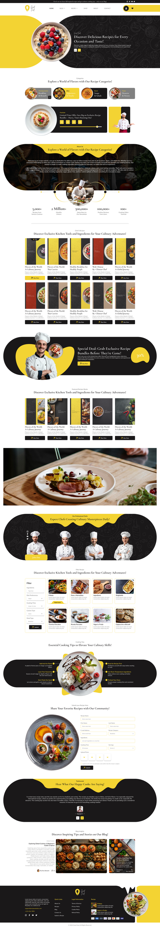 Recipe Blog WordPress Theme