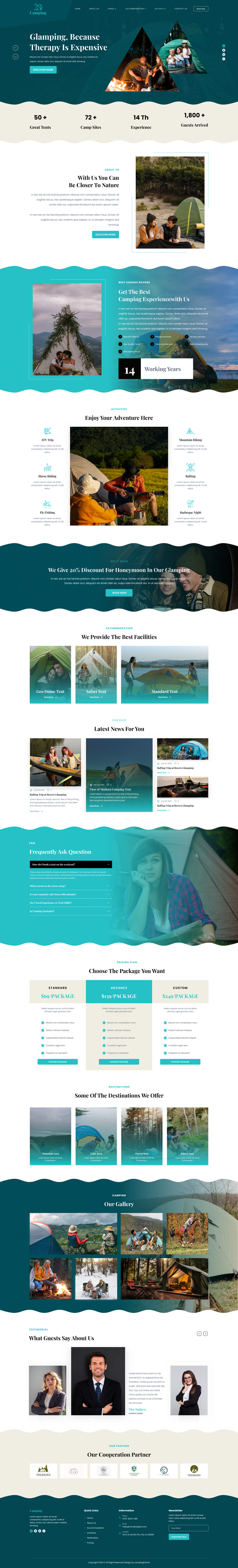 Camping WordPress Theme