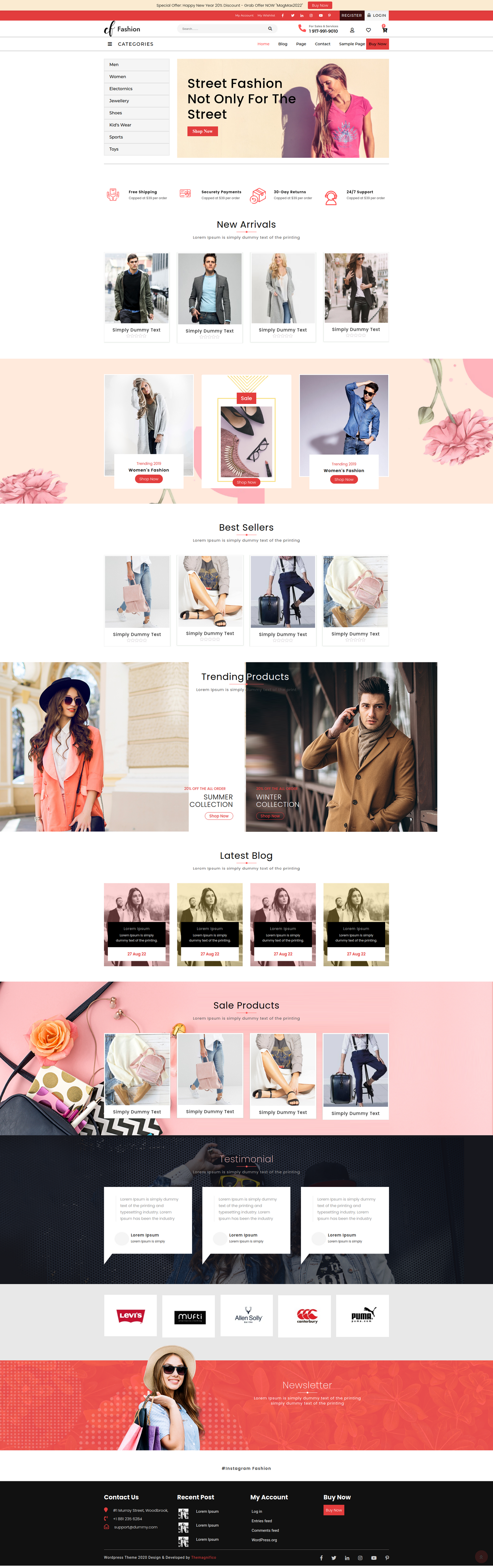 Fashion Portfolio WordPress Theme
