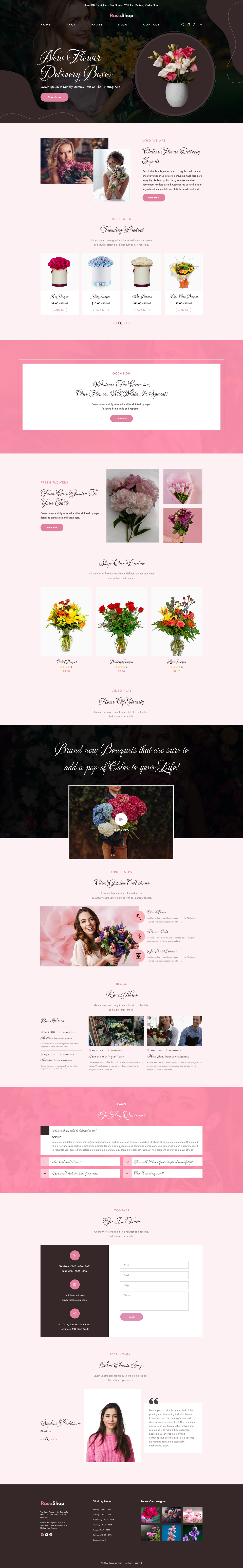 Flower Shop WordPress Theme