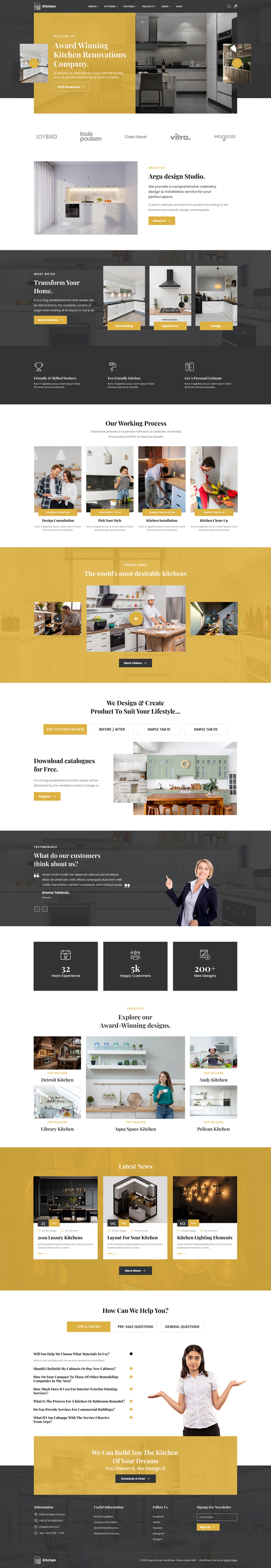 Kitchen Interior WordPress Theme