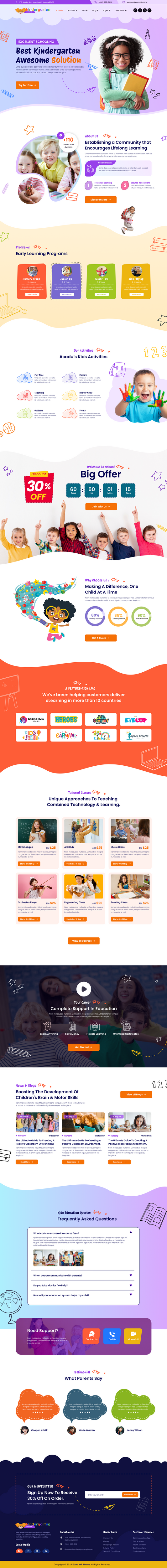 Playschool WordPress Theme